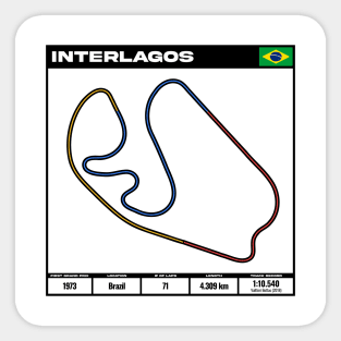 formula one circuit interlagos - formula one track - formula 1 track T-Shirt Hoodie T-Shirt Sticker